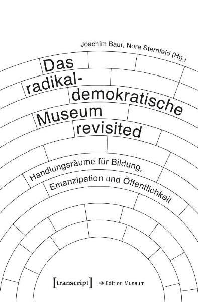 Buchcover und Innenansicht für das Buch: Das radikaldemokratische Museum revisited