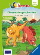 Buchcover und Innenansicht für das Buch: Dinosauriergeschichten - Leserabe ab Vorschule - Erstlesebuch für Kinder ab 5 Jahren