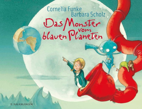 Buchcover und Innenansicht für das Buch: Das Monster vom blauen Planeten