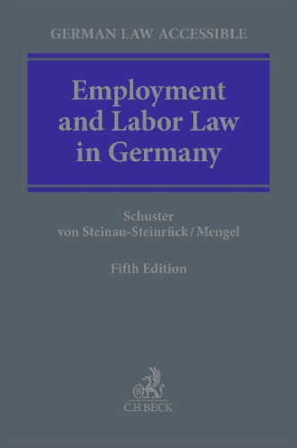 Buchcover und Innenansicht für das Buch: Employment and Labor Law in Germany