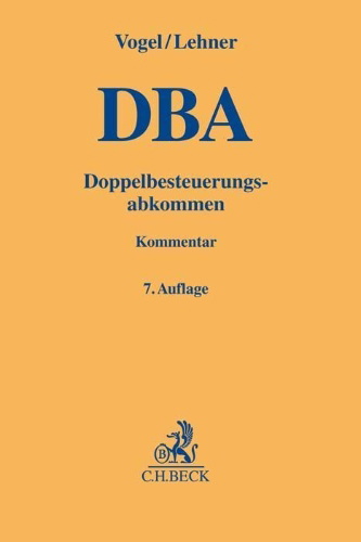 Buchcover und Innenansicht für das Buch: Doppelbesteuerungsabkommen