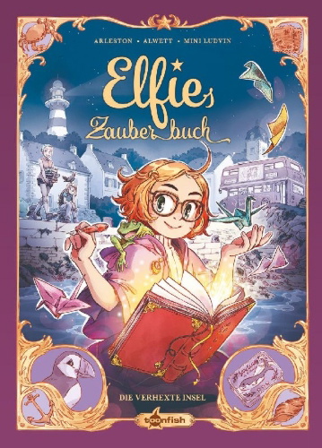 Buchcover und Innenansicht für das Buch: Elfies Zauberbuch. Band 1