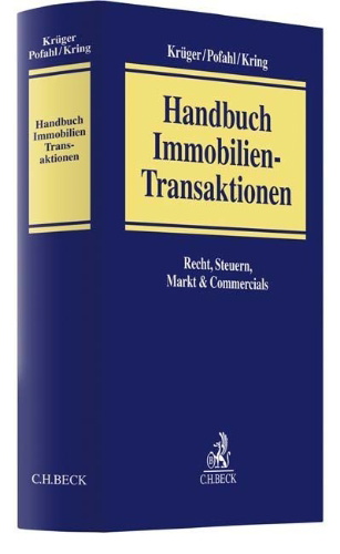 Buchcover und Innenansicht für das Buch: Handbuch Immobilien-Transaktionen