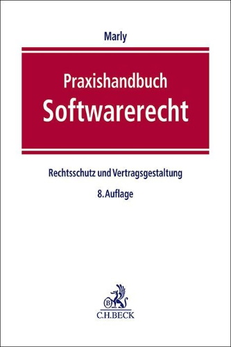 Buchcover und Innenansicht für das Buch: Praxishandbuch Softwarerecht