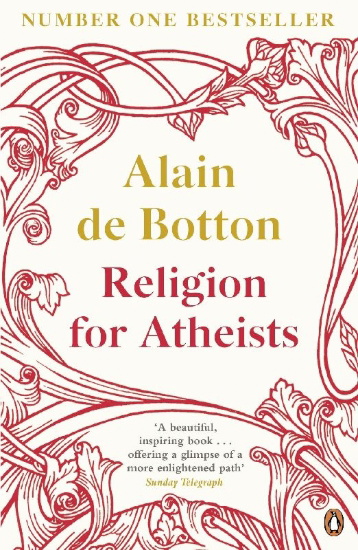 Buchcover und Innenansicht für das Buch: Religion for Atheists