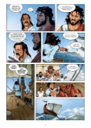 Buchcover und Innenansicht für das Buch: Mythen der Antike: Die Odyssee (Graphic Novel)