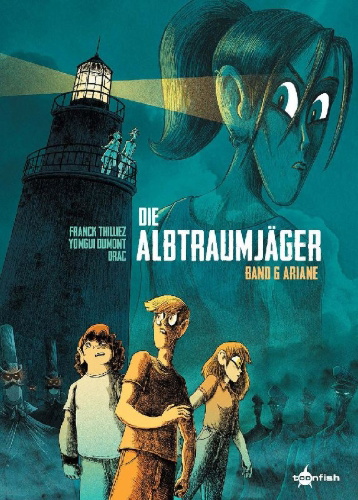 Buchcover und Innenansicht für das Buch: Die Albtraumjäger. Band 6