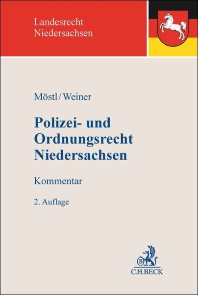 Buchcover und Innenansicht für das Buch: Polizei- und Ordnungsrecht Niedersachsen