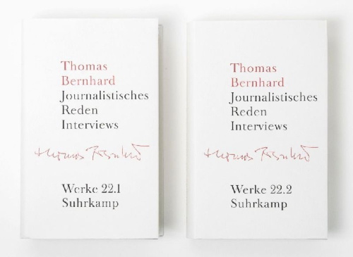 Buchcover und Innenansicht für das Buch: Werke 22. Journalistisches Reden Interviews