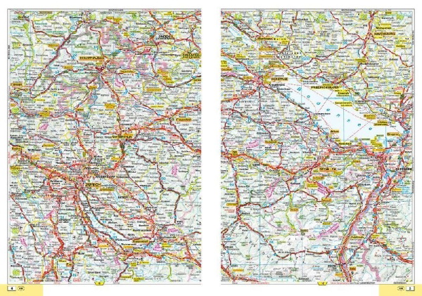 Buchcover und Innenansicht für das Buch: Falk Straßenatlas 2026/2027 Deutschland, Schweiz, Österreich 1:300.000