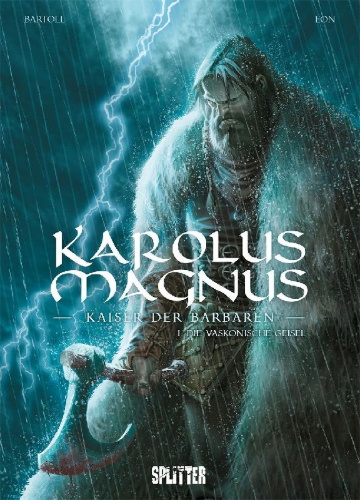 Buchcover und Innenansicht für das Buch: Karolus Magnus - Kaiser der Barbaren. Band 1