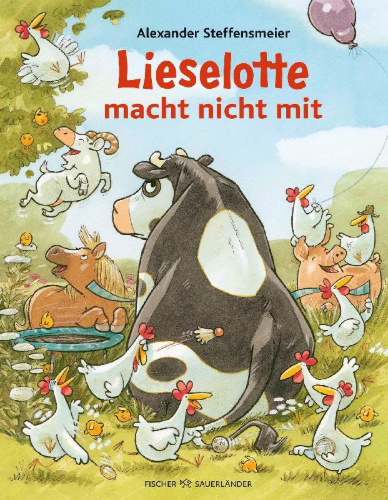 Buchcover und Innenansicht für das Buch: Lieselotte macht nicht mit