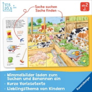Buchcover und Innenansicht für das Buch: Sachen suchen: Bei den Tieren