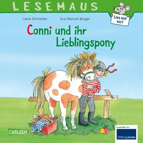 Buchcover und Innenansicht für das Buch: Conni und ihr Lieblingspony