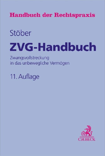 Buchcover und Innenansicht für das Buch: ZVG-Handbuch
