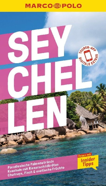 Buchcover und Innenansicht für das Buch: MARCO POLO Reiseführer Seychellen