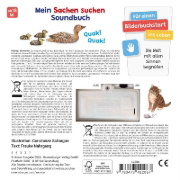 Buchcover und Innenansicht für das Buch: Hör mal hin - Sachen suchen, Sachen hören: Tierkinder