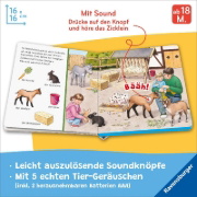 Buchcover und Innenansicht für das Buch: Hör mal hin - Sachen suchen, Sachen hören: Tierkinder