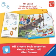 Buchcover und Innenansicht für das Buch: Hör mal hin - Sachen suchen, Sachen hören: Tierkinder