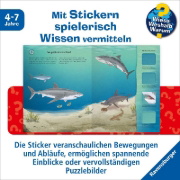Buchcover und Innenansicht für das Buch: Wieso? Weshalb? Warum? Stickerheft - Meerestiere