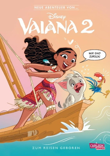 Buchcover und Innenansicht für das Buch: The new adventures of ... Moana 2