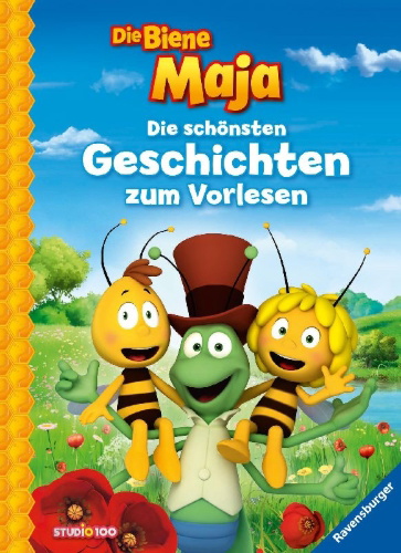 Buchcover und Innenansicht für das Buch: Die Biene Maja: Die schönsten Geschichten zum Vorlesen