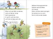 Buchcover und Innenansicht für das Buch: Leseprofis - Voll im Fußballfieber!, 1. Klasse (Doppelband)
