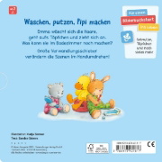Buchcover und Innenansicht für das Buch: Haare waschen, Zähne putzen