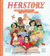 Buchcover und Innenansicht für das Buch: HerStory - 50 Women and Girls who shook the World