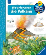 Buchcover und Innenansicht für das Buch: Wieso? Weshalb? Warum? Band 4 - Wir erforschen die Vulkane