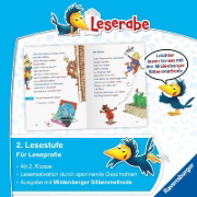 Buchcover und Innenansicht für das Buch: Leserabe mit Mildenberger Silbenmethode - Die Superhelden-Schule