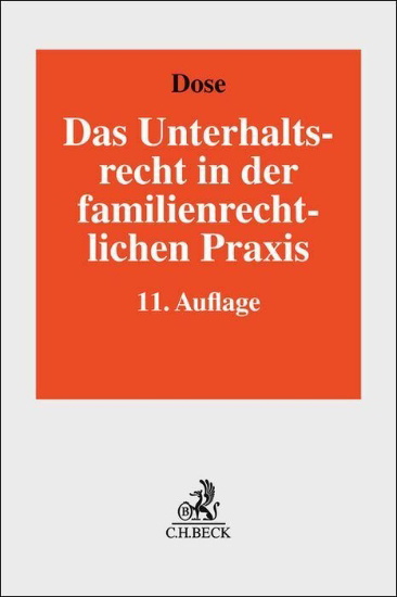 Buchcover und Innenansicht für das Buch: Das Unterhaltsrecht in der familienrechtlichen Praxis