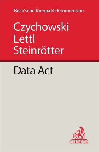 Buchcover und Innenansicht für das Buch: Data Act