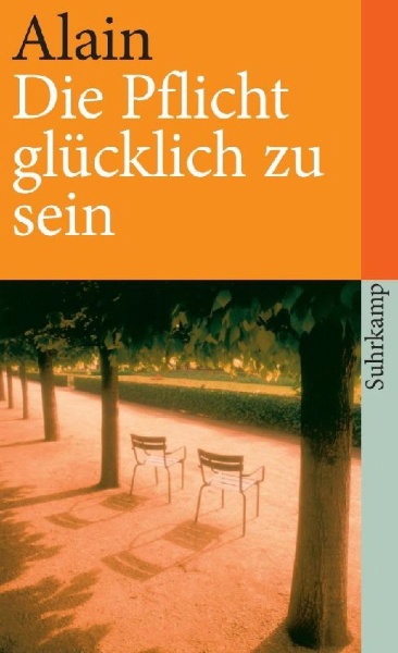 Buchcover und Innenansicht für das Buch: Propos sur le bonheur