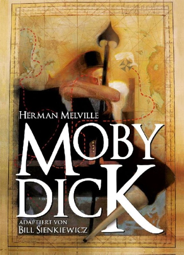 Buchcover und Innenansicht für das Buch: Moby Dick (Graphic Novel)