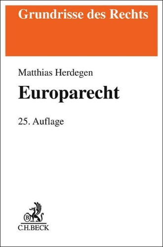 Buchcover und Innenansicht für das Buch: Europarecht