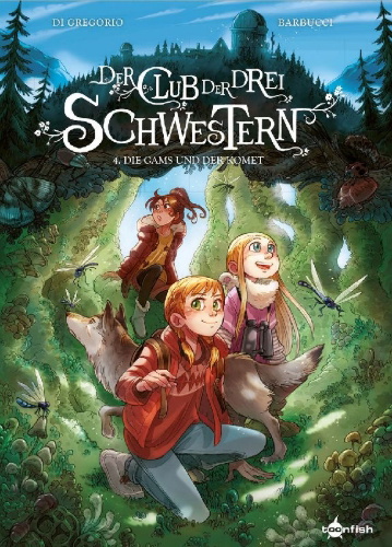 Buchcover und Innenansicht für das Buch: Der Club der drei Schwestern. Band 4