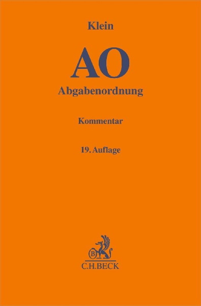 Buchcover und Innenansicht für das Buch: Abgabenordnung. AO