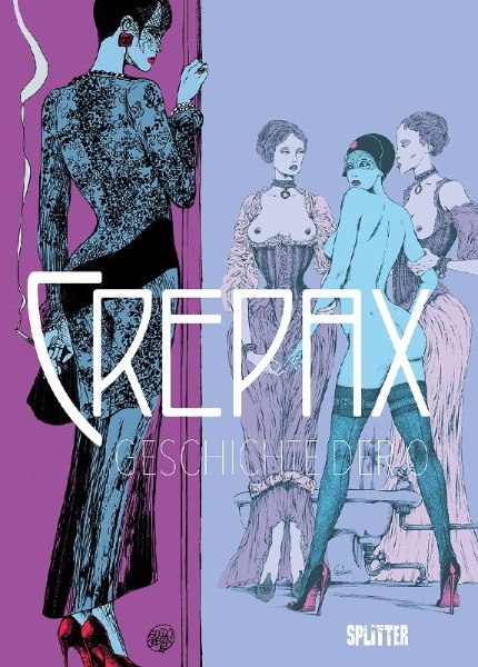 Buchcover und Innenansicht für das Buch: Crepax: Histoire d'O