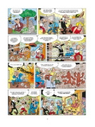 Buchcover und Innenansicht für das Buch: Mortadelo y Filemon: Miseria la bacteria