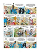 Buchcover und Innenansicht für das Buch: Mortadelo y Filemon: Miseria la bacteria