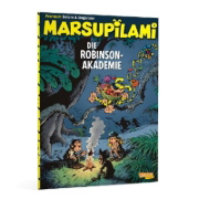 Buchcover und Innenansicht für das Buch: Marsupilami 18 - Robinson Academy