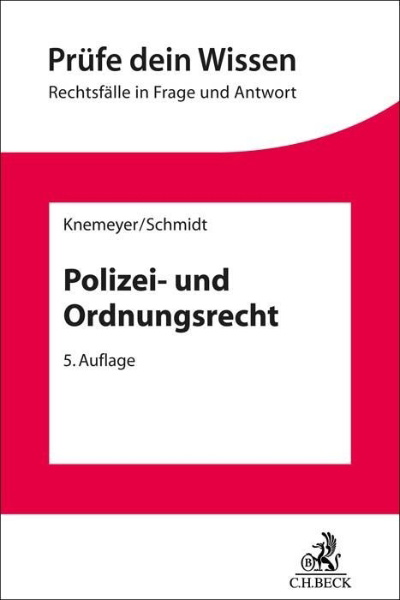 Buchcover und Innenansicht für das Buch: Polizei- und Ordnungsrecht