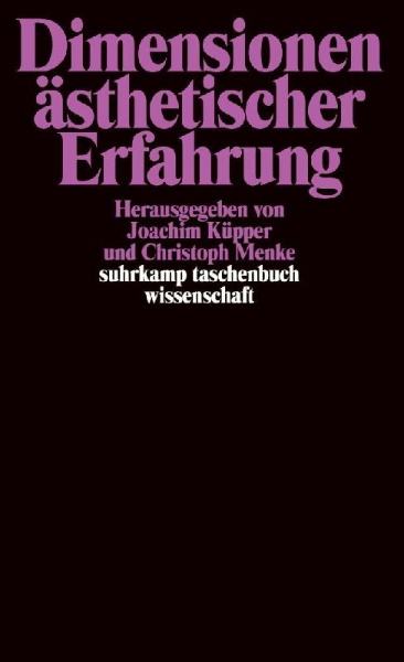 Buchcover und Innenansicht für das Buch: Dimensionen ästhetischer Erfahrung