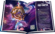 Buchcover und Innenansicht für das Buch: Disney Lorcana Trading Card Game - Official Collector's Guide: Sets 1-4 EN