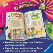 Buchcover und Innenansicht für das Buch: Die unendliche Klassenfahrt - Spuk auf Burg Hammelstein
