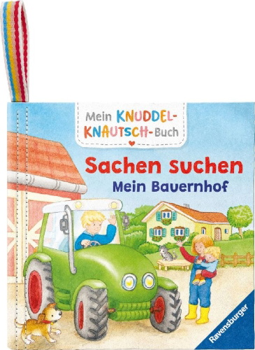Buchcover und Innenansicht für das Buch: Mein Knuddel-Knautsch-Buch - Sachen suchen. Mein Bauernhof