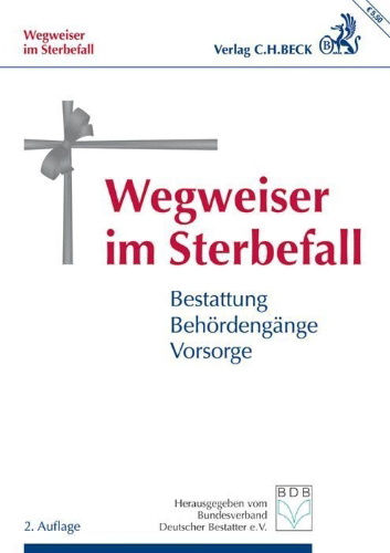 Buchcover und Innenansicht für das Buch: Wegweiser im Sterbefall