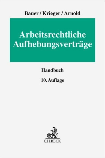 Buchcover und Innenansicht für das Buch: Arbeitsrechtliche Aufhebungsverträge