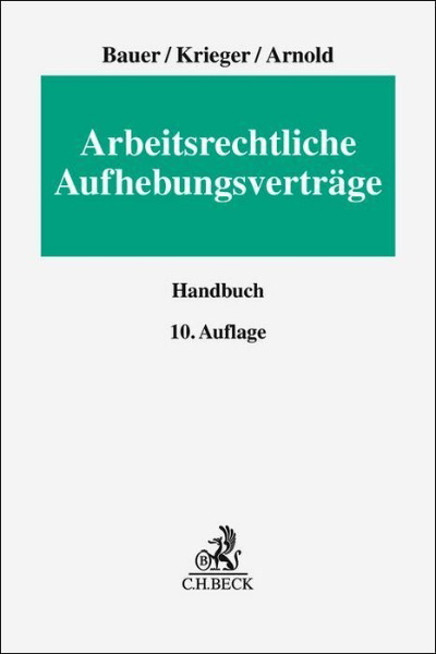 Buchcover und Innenansicht für das Buch: Arbeitsrechtliche Aufhebungsverträge